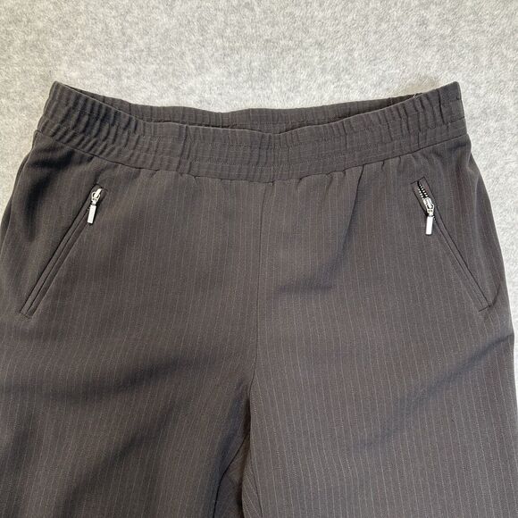 Chico's Women’s Size 0 Small Pull On Pants‎ Elastic Waist Casual Stripes Pockets - Picture 2 of 11